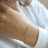 Plated Tiny Name Bracelet, Personalized Gifts