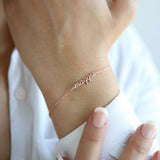 Plated Tiny Name Bracelet, Personalized Gifts