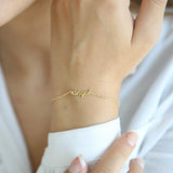 Plated Tiny Name Bracelet, Personalized Gifts
