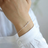 Plated Tiny Name Bracelet, Personalized Gifts