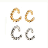 Twisted Ear Cuff Clip on Earrings Women Minimalist Jewelry