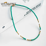 Bohemian Colorful Soft Pottery Necklace for Women