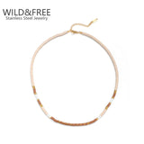 Bohemian Colorful Soft Pottery Necklace for Women