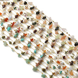 Natural Stone Bead Rosary Chain 1m/lot