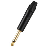 20Pcs 6.35mm Stereo Plug Mono Professional 2 Pole 6.5mm, Gold Plated