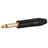 20Pcs 6.35mm Stereo Plug Mono Professional 2 Pole 6.5mm, Gold Plated