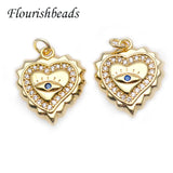 Heart Shape Eye Charms Evil Eye Pendant for DIY Necklace Bracelet
