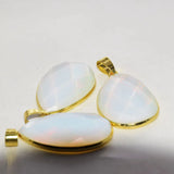 Opal Stone Water Drop Pendant for Women Jewelry Making