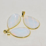 Opal Stone Water Drop Pendant for Women Jewelry Making