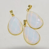 Opal Stone Water Drop Pendant for Women Jewelry Making