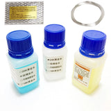 Plating Solution Kit Platinum Silver Rose Plating Liquid Jewelry Electroplating