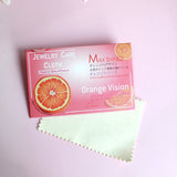 Silver Jewelry Polishing Cloth Deerskin Velvet Pink Fruit Packaging