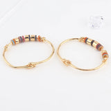 Rainbow Crystal Cuff Bracelets Colorful Rhinestone Bangles CZ Cubic Zirconia