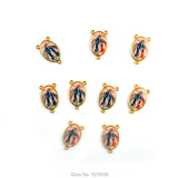 Rosary Center Saint Figures Jesus Mary Lourdes