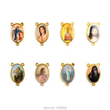 Rosary Center Saint Figures Jesus Mary Lourdes