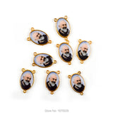 Rosary Centerpieces 3 Holes Catholic Accessory Jesus Mary Charbel