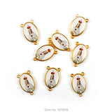 Rosary Centerpieces 3 Holes Catholic Accessory Jesus Mary Charbel