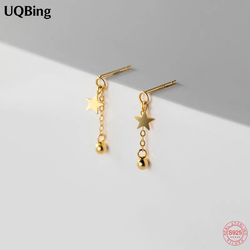925 Sterling Silver Mini Star Stud Earrings