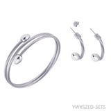 Silver Letter O Cuff Bangle Bracelet Jewelry Gift
