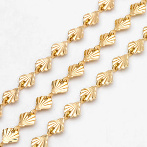 18K Real Plated Shell Chain DIY Necklace Bracelet