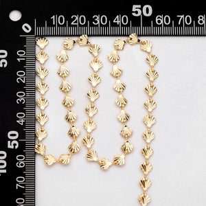 18K Real Plated Shell Chain DIY Necklace Bracelet