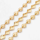 18K Real Plated Shell Chain DIY Necklace Bracelet