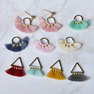 Bohemian Tassel Earrings DIY Material Accessories