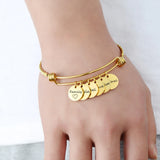Personalized Family Name ID Bracelet Stainless Steel Jewelry