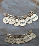Personalized Family Name ID Bracelet Stainless Steel Jewelry