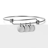 Personalized Family Name ID Bracelet Stainless Steel Jewelry
