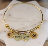 Personalized Family Name ID Bracelet Stainless Steel Jewelry