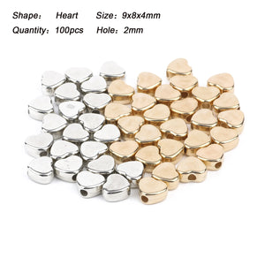 Silver Acrylic Bead Spacer for DIY Charms Necklace Bracelet