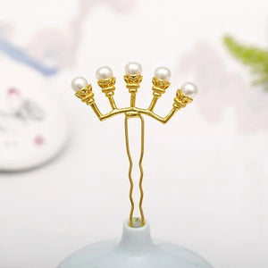 Chinese Style Hairpins Wedding Hair Ornaments Pearl Hair Vines