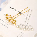 Chinese Style Hairpins Wedding Hair Ornaments Pearl Hair Vines