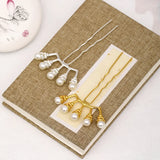 Chinese Style Hairpins Wedding Hair Ornaments Pearl Hair Vines