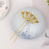 Chinese Style Hairpins Wedding Hair Ornaments Pearl Hair Vines
