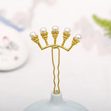 Chinese Style Hairpins Wedding Hair Ornaments Pearl Hair Vines