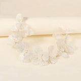 Silver Copper Floral Bridal Hair Crown Tiara Hand wired Wedding Headband