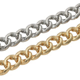 Silver Cuban Chain Necklace Zircon Pendant Choker Collar