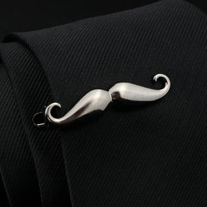 Gun Pen Beard Shape Metal Tie Clip For Men