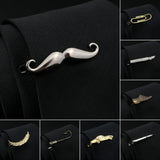 Gun Pen Beard Shape Metal Tie Clip For Men