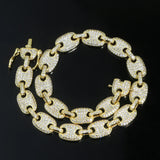 Silver Coffee Bean Link Anklet Hip hop Women Jewelry