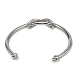 Gold/Silver Knot Bangle & Bracelet Stainless Steel 8 Words/Heart Shape Bracelet