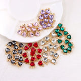Silver Love Heart Charm Jewelry Making Kit Rhinestone Crystal Heart Pendant