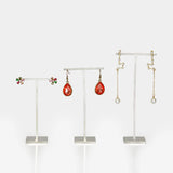 Silver Earring Holder Rack Jewelry Display Stand Organizer T-bar