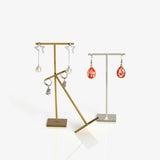 Silver Earring Holder Rack Jewelry Display Stand Organizer T-bar