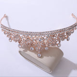 Gold/Silver Metal Tiaras and Crowns for Women Bride Wedding Hair Accessories