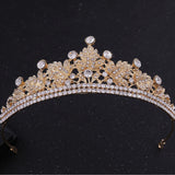 Gold/Silver Metal Tiaras and Crowns for Women Bride Wedding Hair Accessories