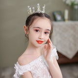 Silver Rhinestone Princess Crowns For Girls Kids