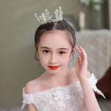 Silver Rhinestone Princess Crowns For Girls Kids
